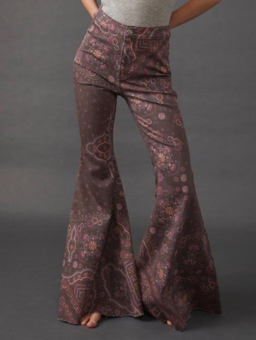 We The Free X Free People Just Float On Flare Geo Chocolate Size 25